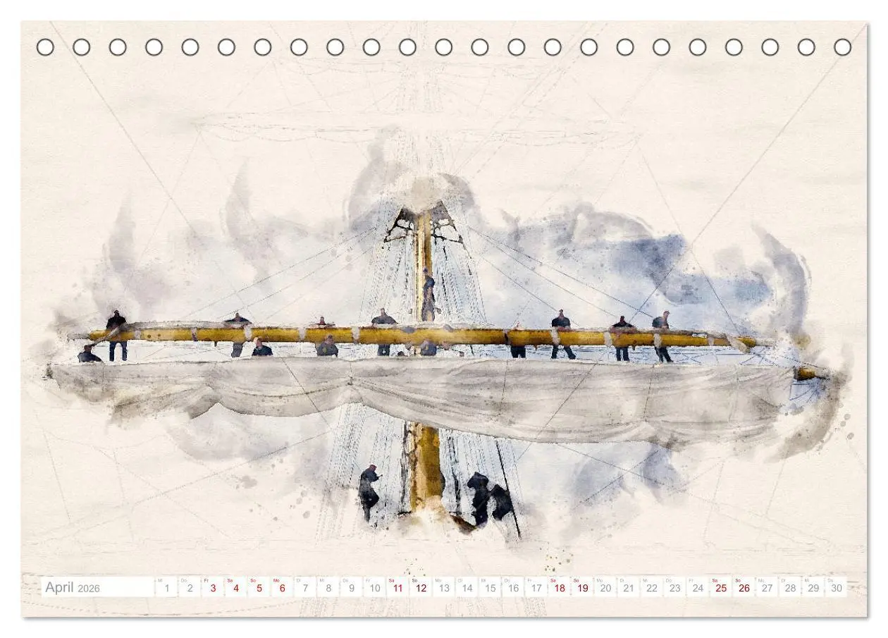 Bild: 9783457653111 | Künstlerische Ansichten der Gorch Fock (Tischkalender 2026 DIN A5...