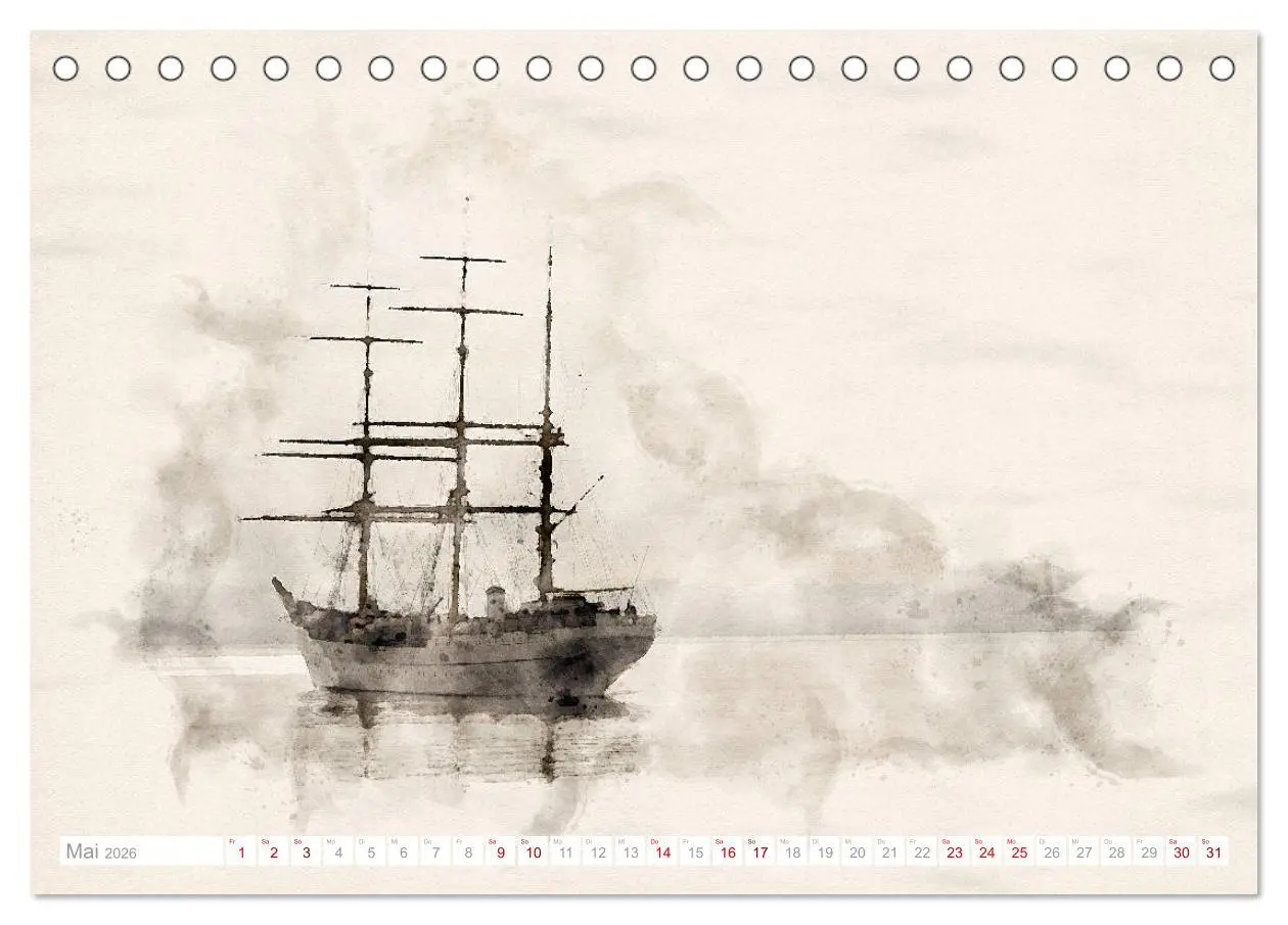 Bild: 9783457653111 | Künstlerische Ansichten der Gorch Fock (Tischkalender 2026 DIN A5...