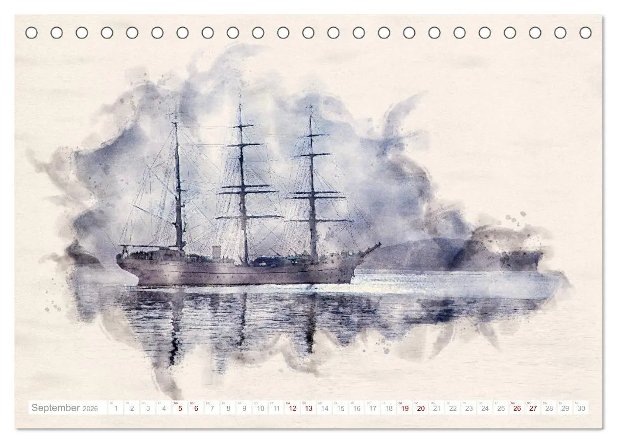 Bild: 9783457653111 | Künstlerische Ansichten der Gorch Fock (Tischkalender 2026 DIN A5...