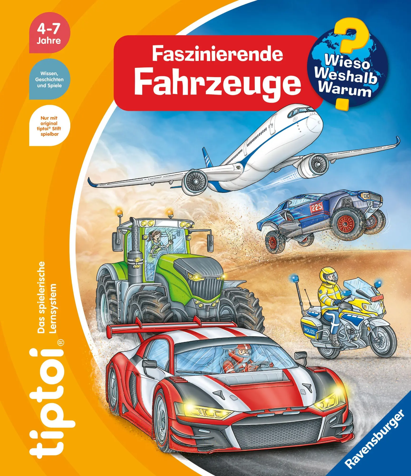 Cover: 9783473493111 | tiptoi® Wieso? Weshalb? Warum? - Faszinierende Fahrzeuge | Heike Tober