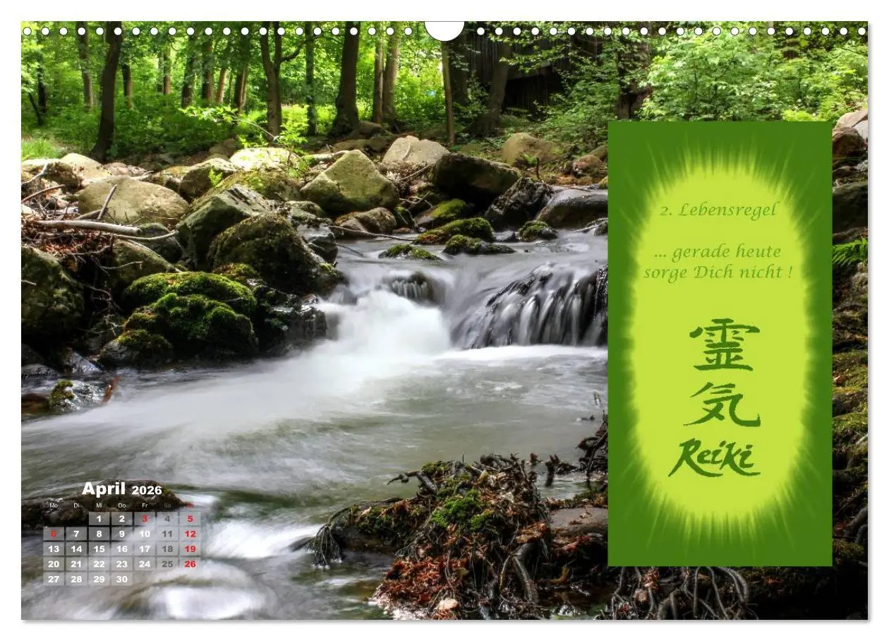 Bild: 9783516053111 | REIKI - Chakrameditation (Wandkalender 2026 DIN A3 quer), CALVENDO...