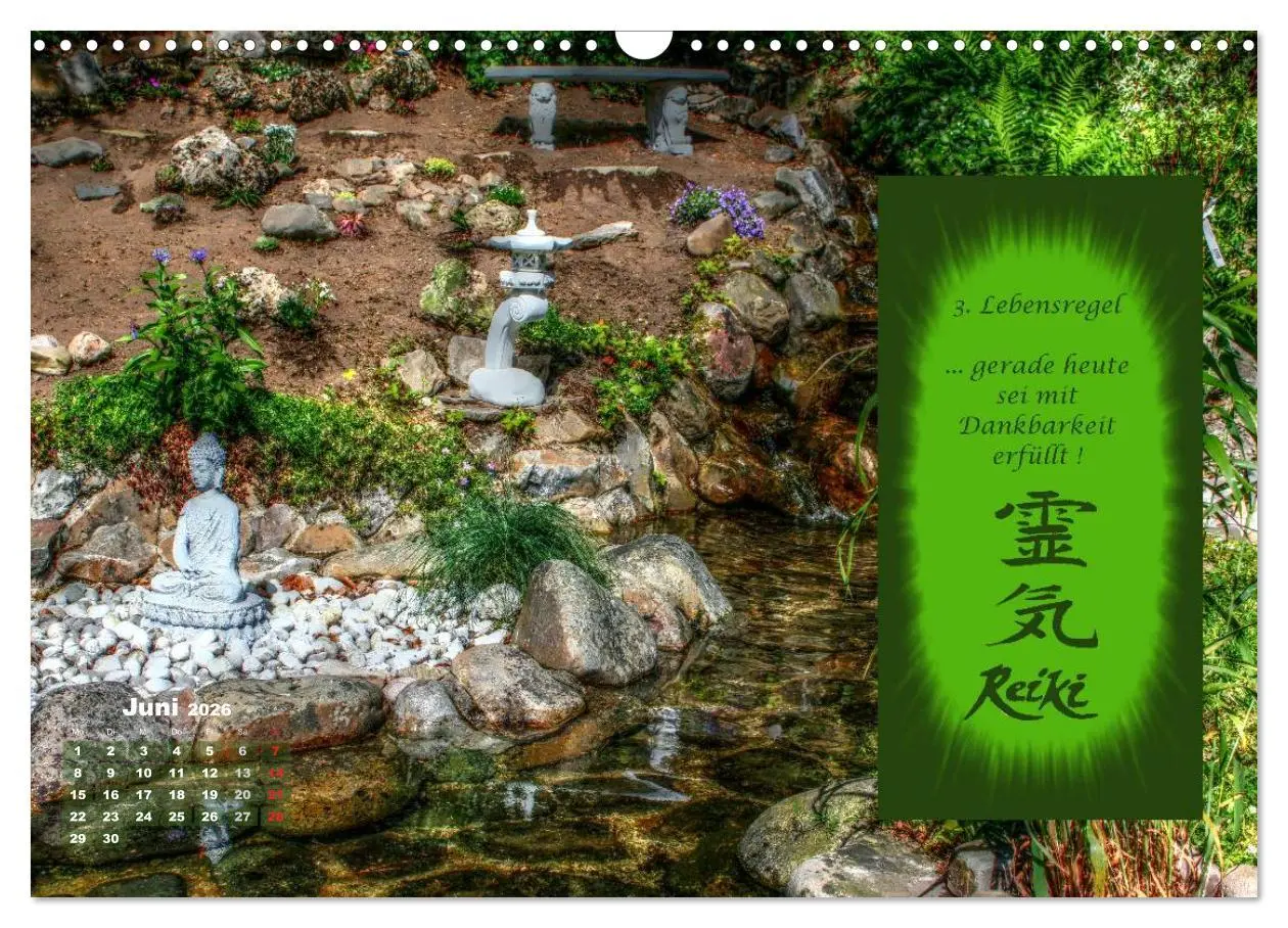 Bild: 9783516053111 | REIKI - Chakrameditation (Wandkalender 2026 DIN A3 quer), CALVENDO...