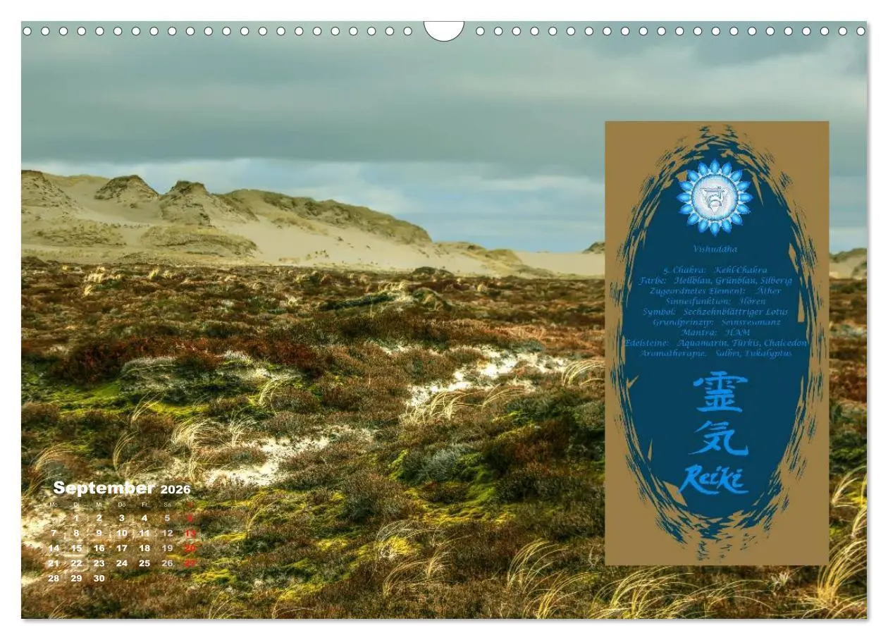 Bild: 9783516053111 | REIKI - Chakrameditation (Wandkalender 2026 DIN A3 quer), CALVENDO...