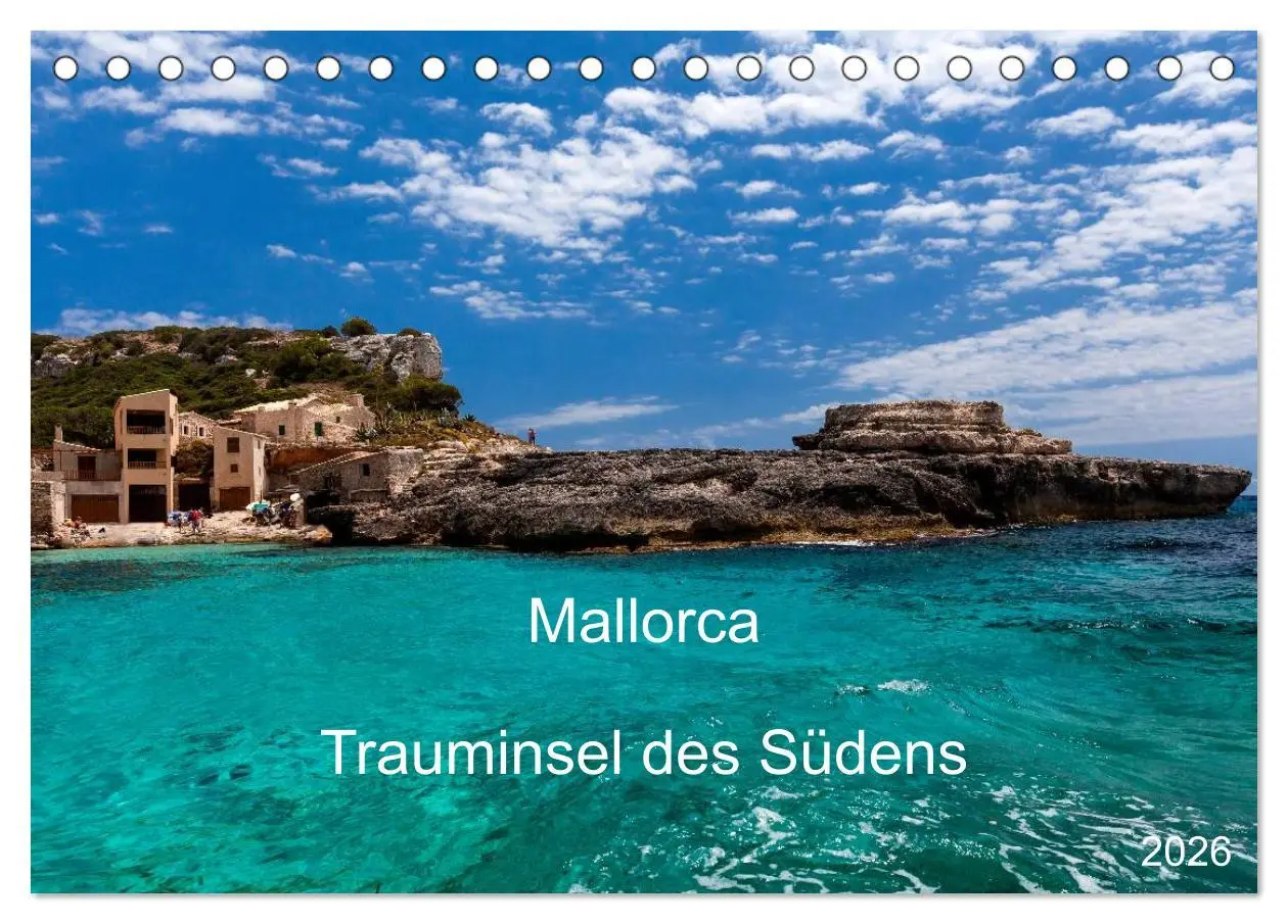 Cover: 9783516123111 | Mallorca - Trauminsel des Südens (Tischkalender 2026 DIN A5 quer),...