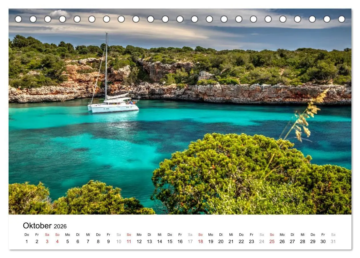 Bild: 9783516123111 | Mallorca - Trauminsel des Südens (Tischkalender 2026 DIN A5 quer),...