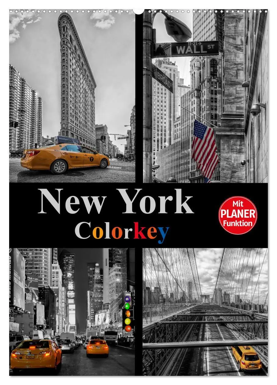 Cover: 9783516433111 | New York Colorkey (Wandkalender 2026 DIN A2 hoch), CALVENDO...