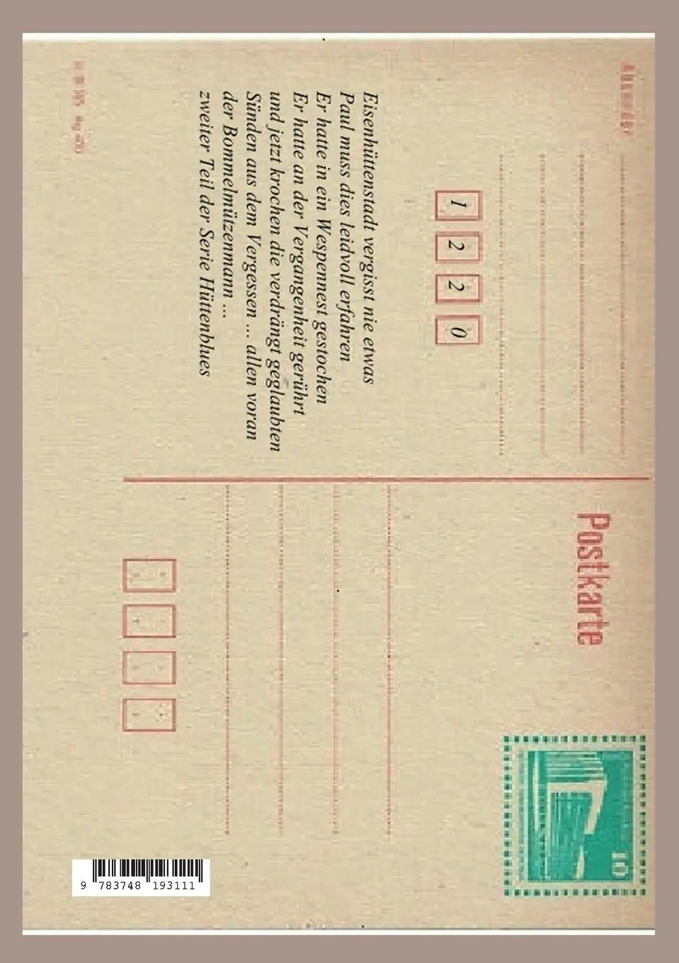 Rückseite: 9783748193111 | Hütteblues | Der Bommelmützenmann | Ian Vandoor | Taschenbuch | 424 S.