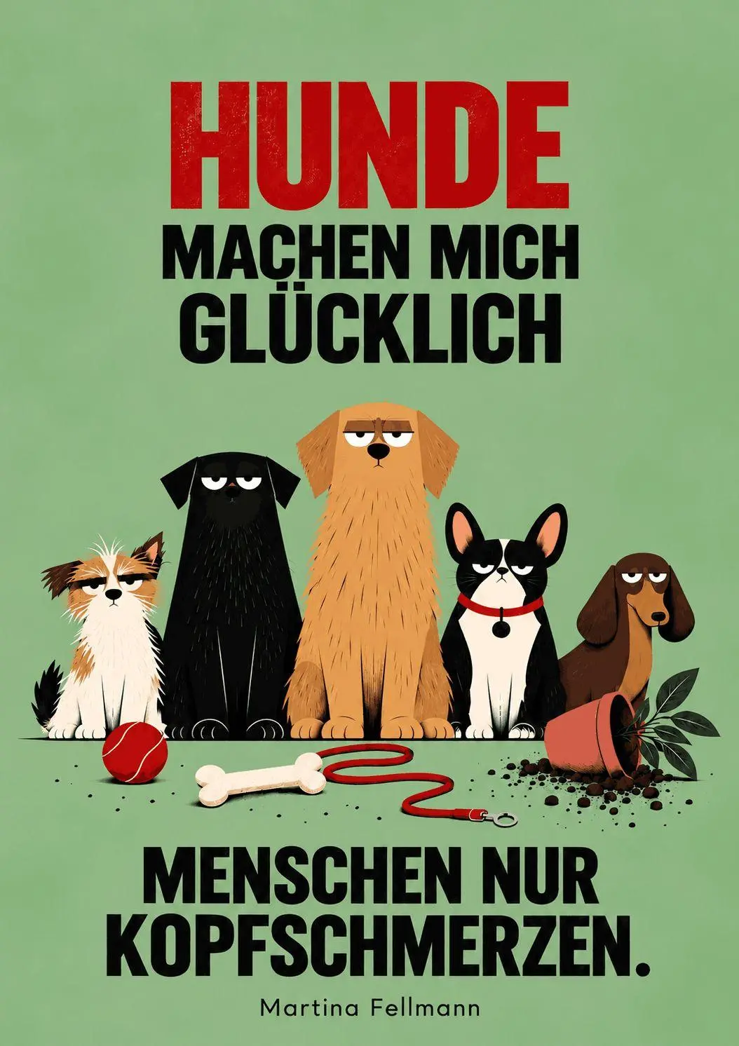 Cover: 9791282753111 | HUNDE MACHEN MICH GLÜCKLICH - MENSCHEN NUR KOPFSCHMERZEN | Taschenbuch