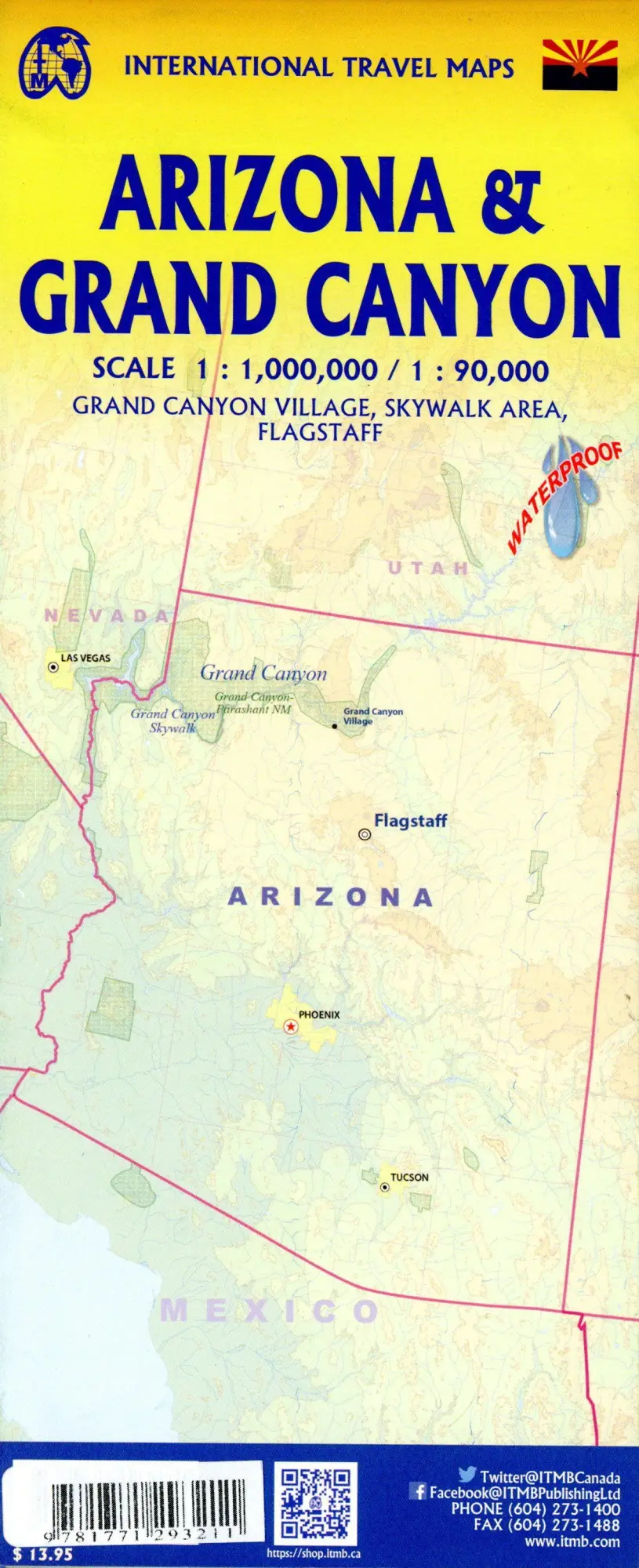 Bild: 9781771293211 | Grand Canyon &amp; Arizona | 1:90000 | (Land-)Karte | Englisch | 2022