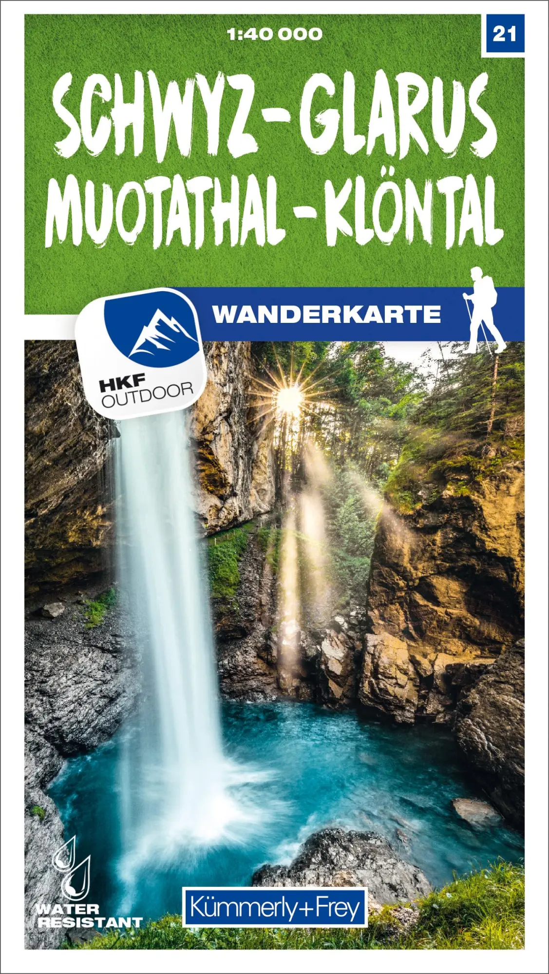 Cover: 9783259023211 | Kümmerly+Frey Wanderkarte 21 Schwyz, Glarus 1:40.000 | Karte, gefaltet