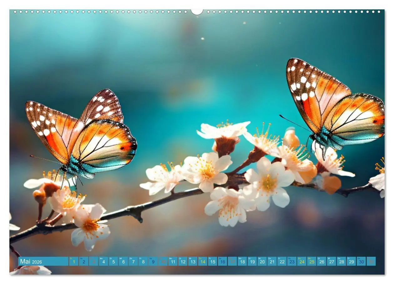 Bild: 9783457403211 | Filigrane Leichtigkeit - Schmetterlinge (Wandkalender 2026 DIN A2...