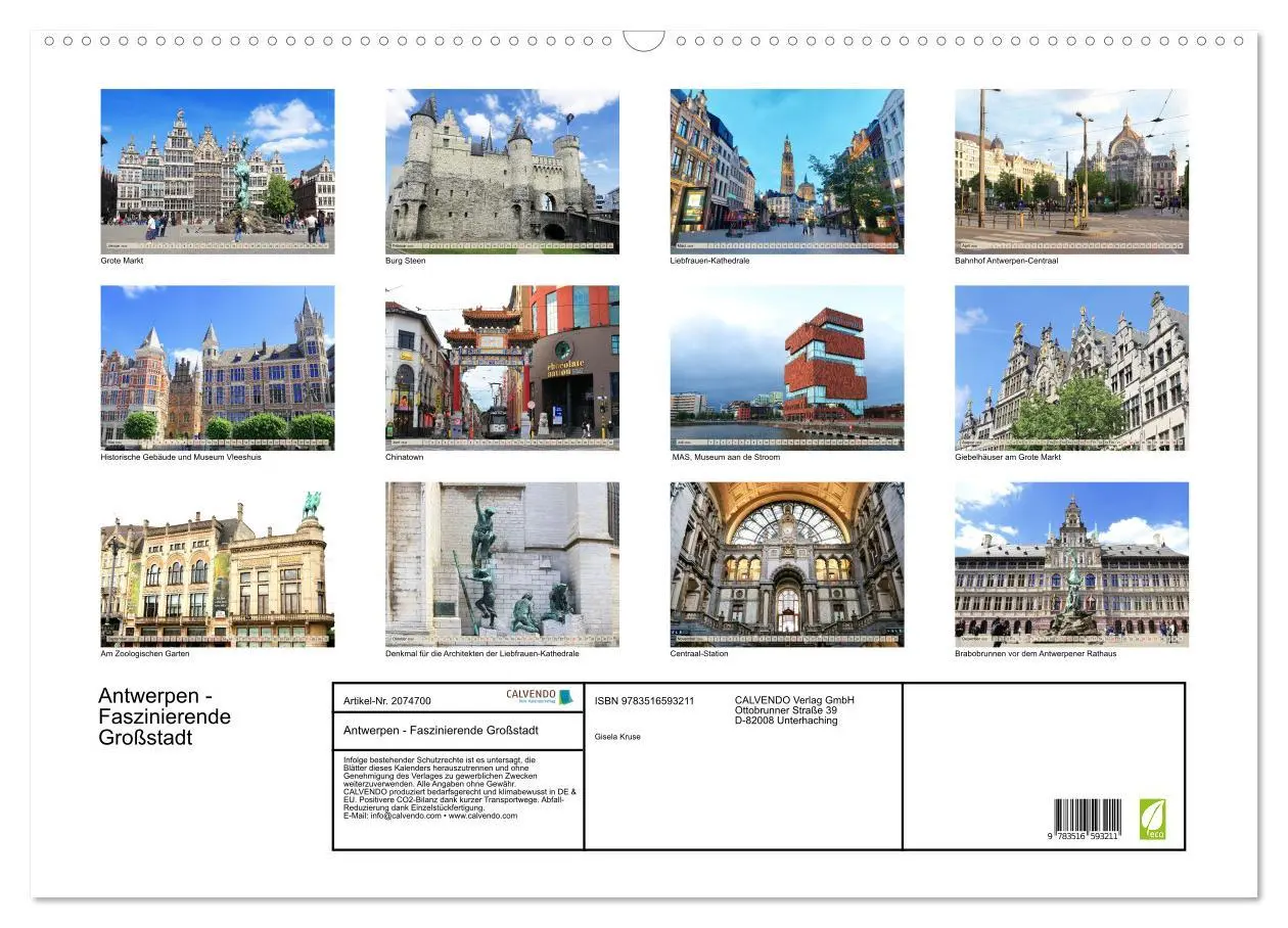 Bild: 9783516593211 | Antwerpen - Faszinierende Großstadt (Wandkalender 2026 DIN A2...