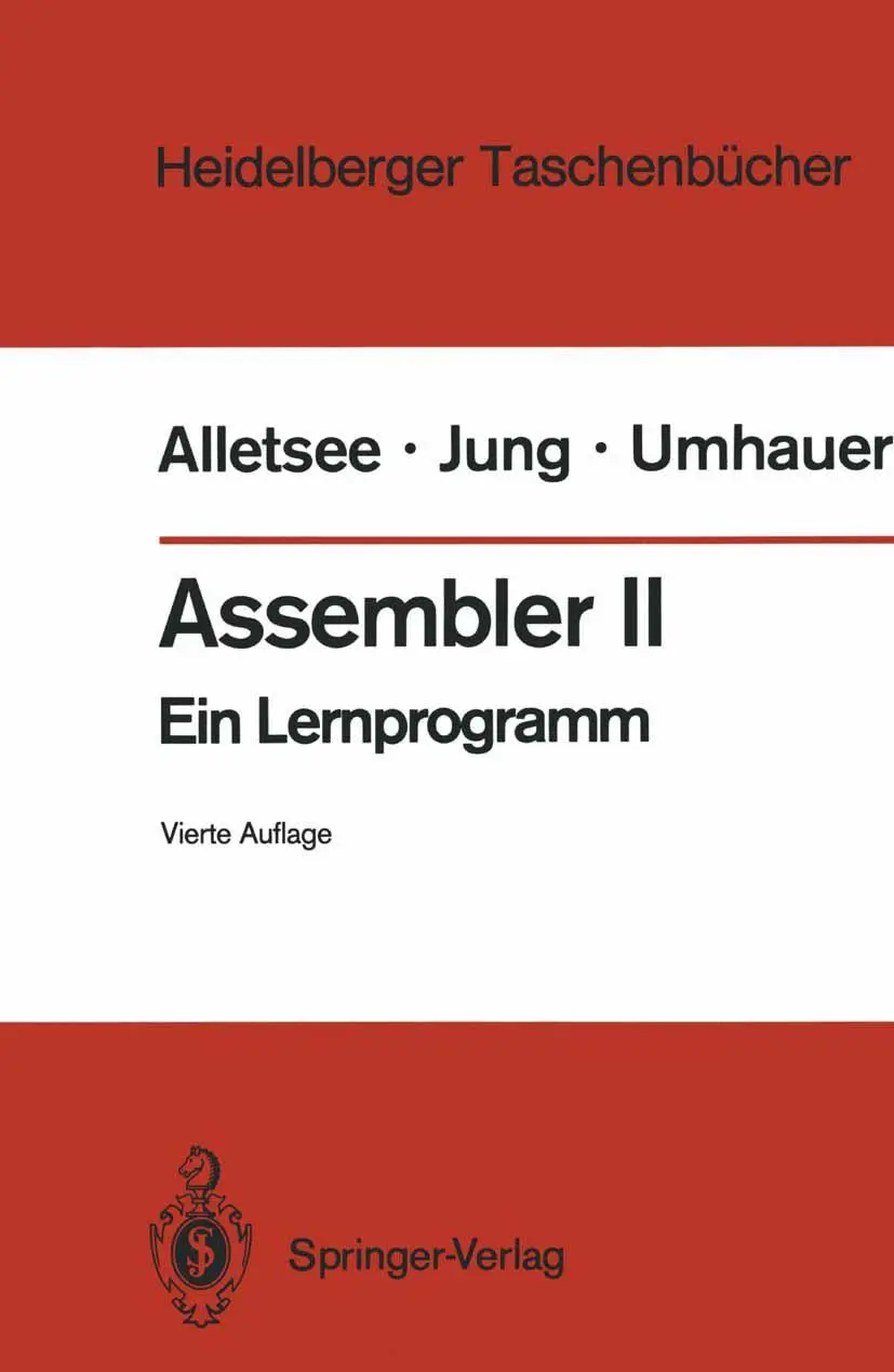 Cover: 9783540183211 | Assembler II | Ein Lernprogramm | Rainer Alletsee (u. a.) | Buch | xi