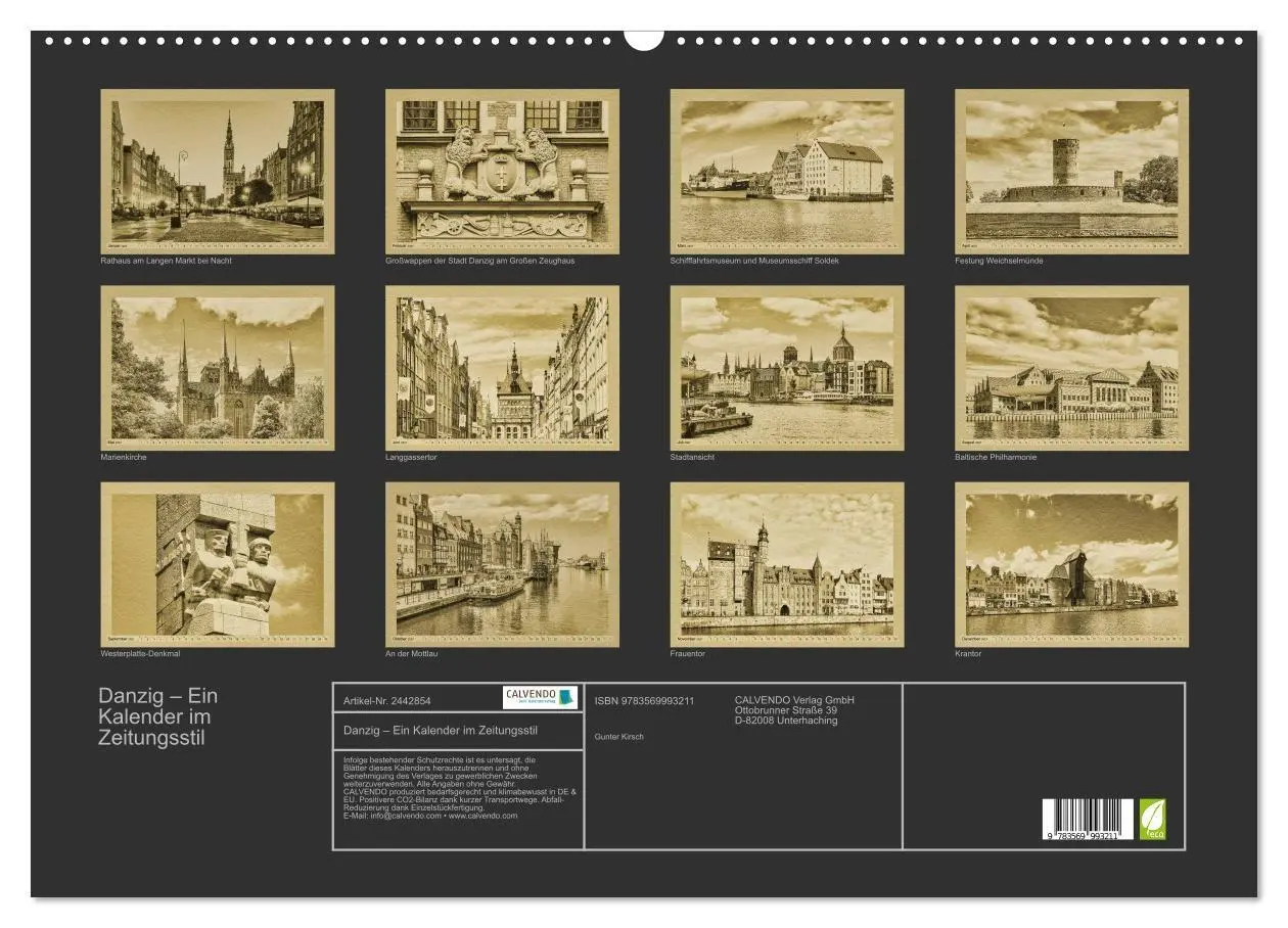 Bild: 9783569993211 | Danzig - Ein Kalender im Zeitungsstil (Wandkalender 2027 DIN A2...