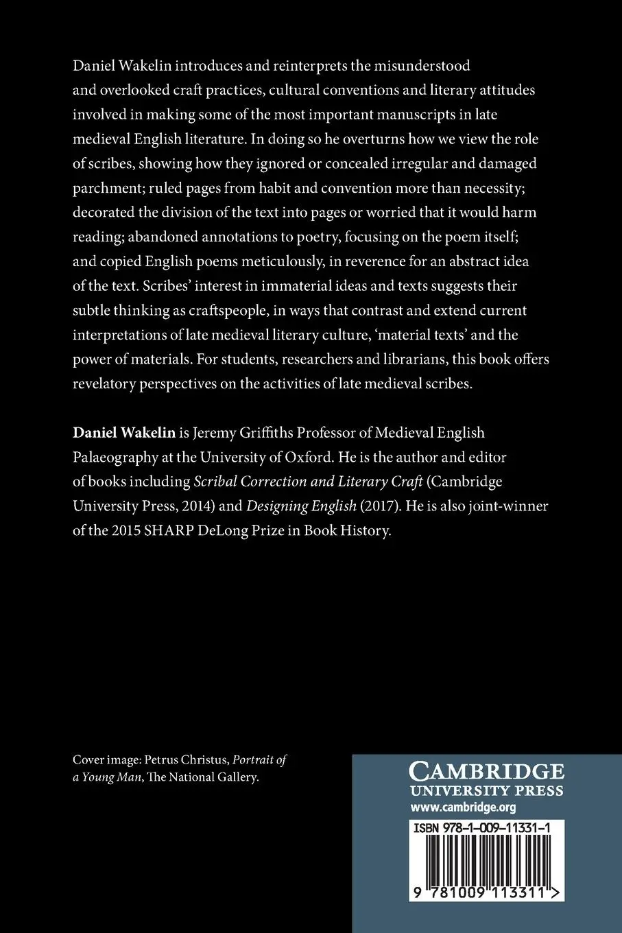 Rückseite: 9781009113311 | Immaterial Texts in Late Medieval England | Daniel Wakelin | Buch