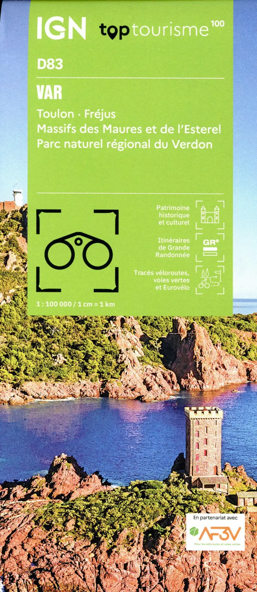 Cover: 9782758553311 | 83 Var-Toulon | 1:100000 | (Land-)Karte | IGN Top 100 départemental