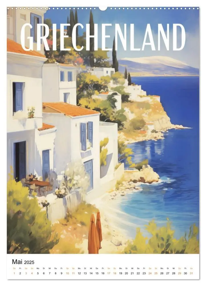 Bild: 9783383763311 | Reise in die 50er Jahre. Vintage Travel Poster. (Wandkalender 2025...