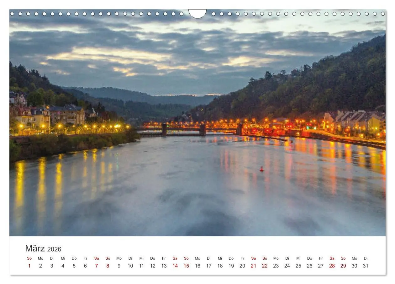 Bild: 9783457253311 | Lichtstimmungen in Heidelberg (Wandkalender 2026 DIN A3 quer),...