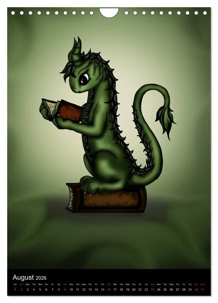 Bild: 9783516583311 | Dragons (Wall Calendar 2026 DIN A4 portrait), CALVENDO 12 Month...
