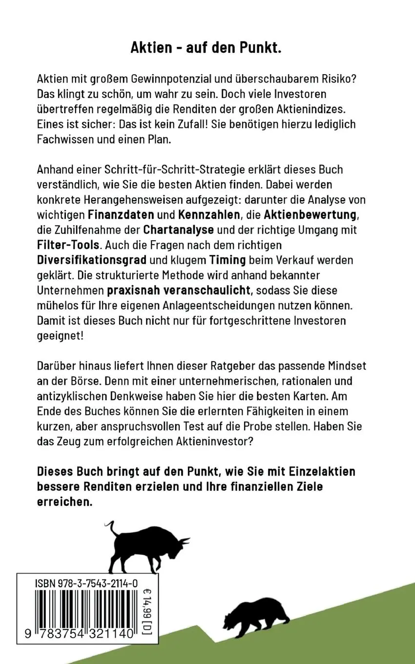Rückseite: 9783754323311 | Aktienstrategie Kompakt | Moritz Kiel | Taschenbuch | Paperback | 2021