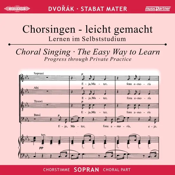 Stabat Mater op.58 2 CDs mit Chorstimme Sopran und Chorstimmen ohne Sopran Mitsing-CD