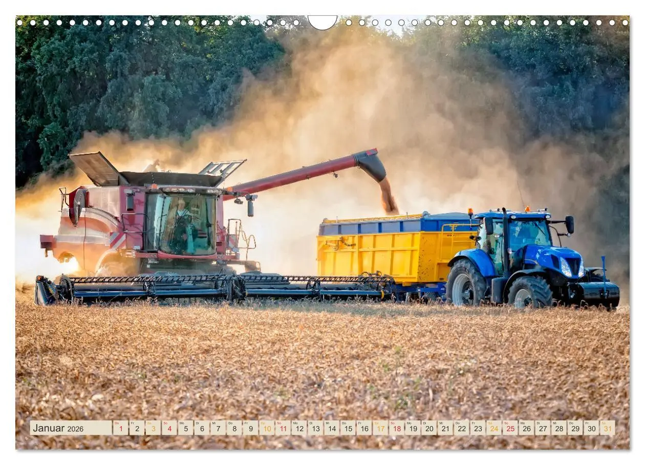 Bild: 9783457553411 | Mähdrescher - autonom unterwegs (Wandkalender 2026 DIN A3 quer),...