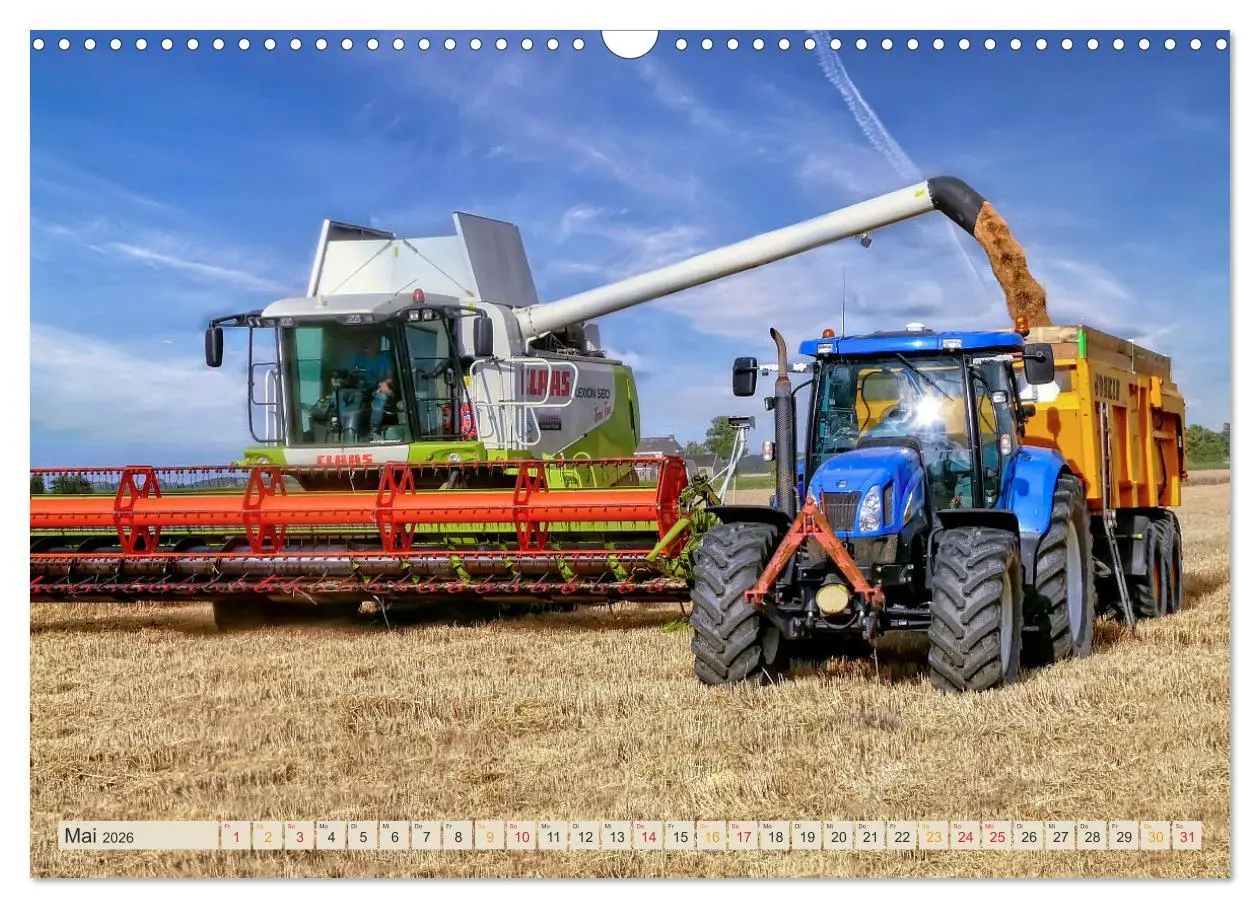 Bild: 9783457553411 | Mähdrescher - autonom unterwegs (Wandkalender 2026 DIN A3 quer),...