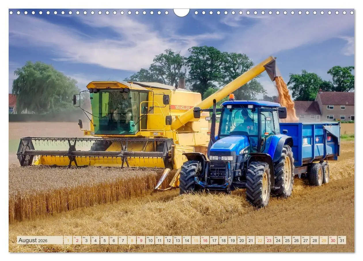Bild: 9783457553411 | Mähdrescher - autonom unterwegs (Wandkalender 2026 DIN A3 quer),...
