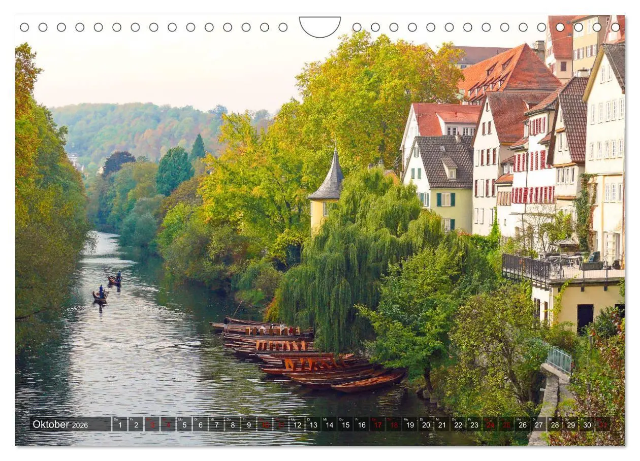 Bild: 9783457793411 | Lieblingsplätze in und um Tübingen (Wandkalender 2026 DIN A4 quer),...