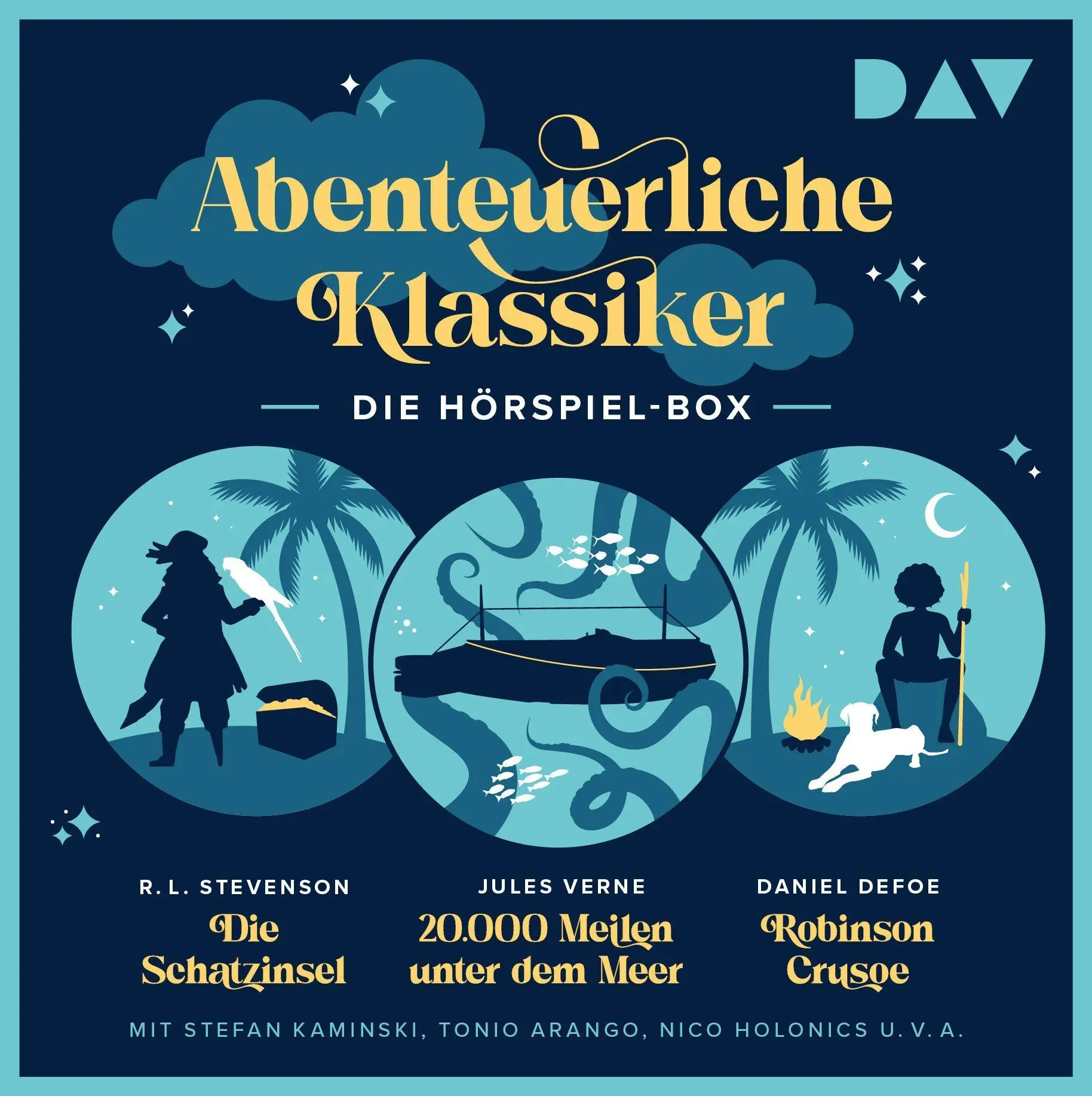 Cover: 9783742433411 | Abenteuerliche Klassiker - Die Hörspiel-Box. Die Schatzinsel,...