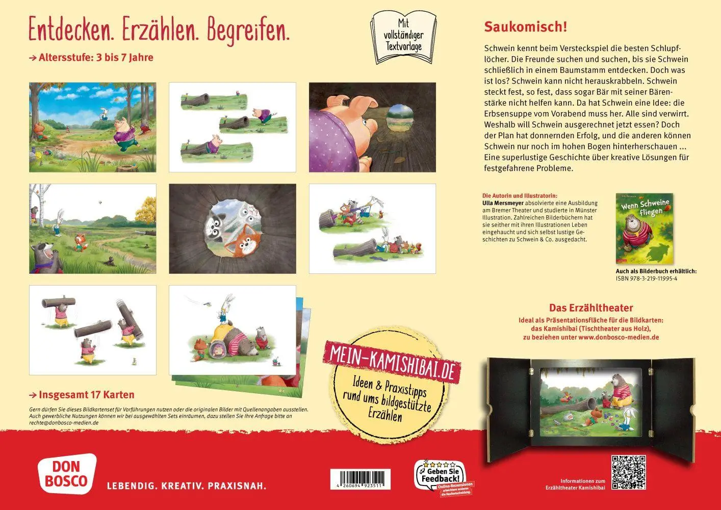 Bild: 4260694923511 | Wenn Schweine fliegen. Kamishibai Bildkartenset | Ulla Mersmeyer | Box
