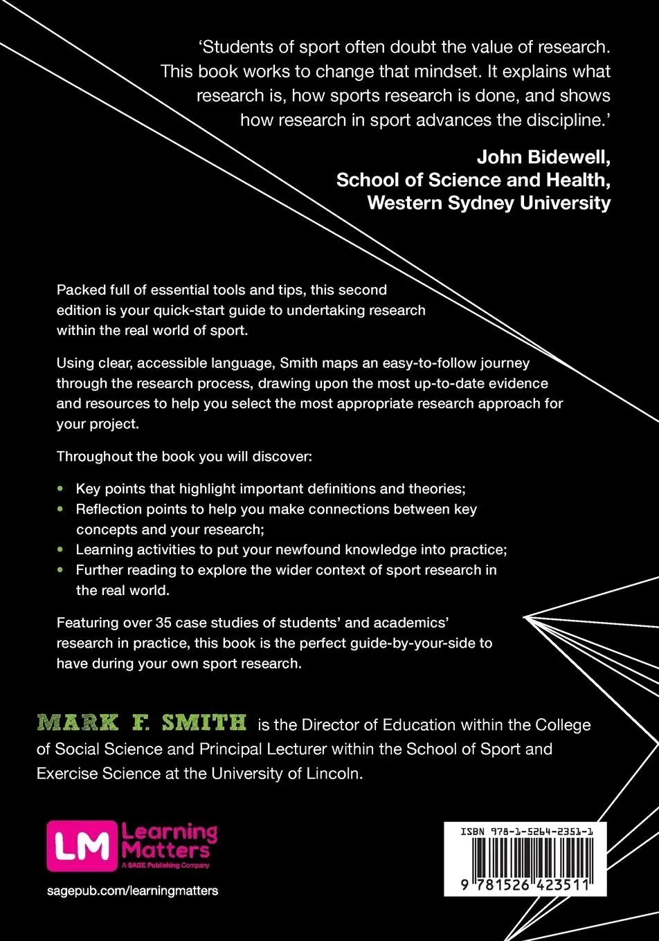 Rückseite: 9781526423511 | Research Methods in Sport | Mark F. Smith | Taschenbuch | Englisch