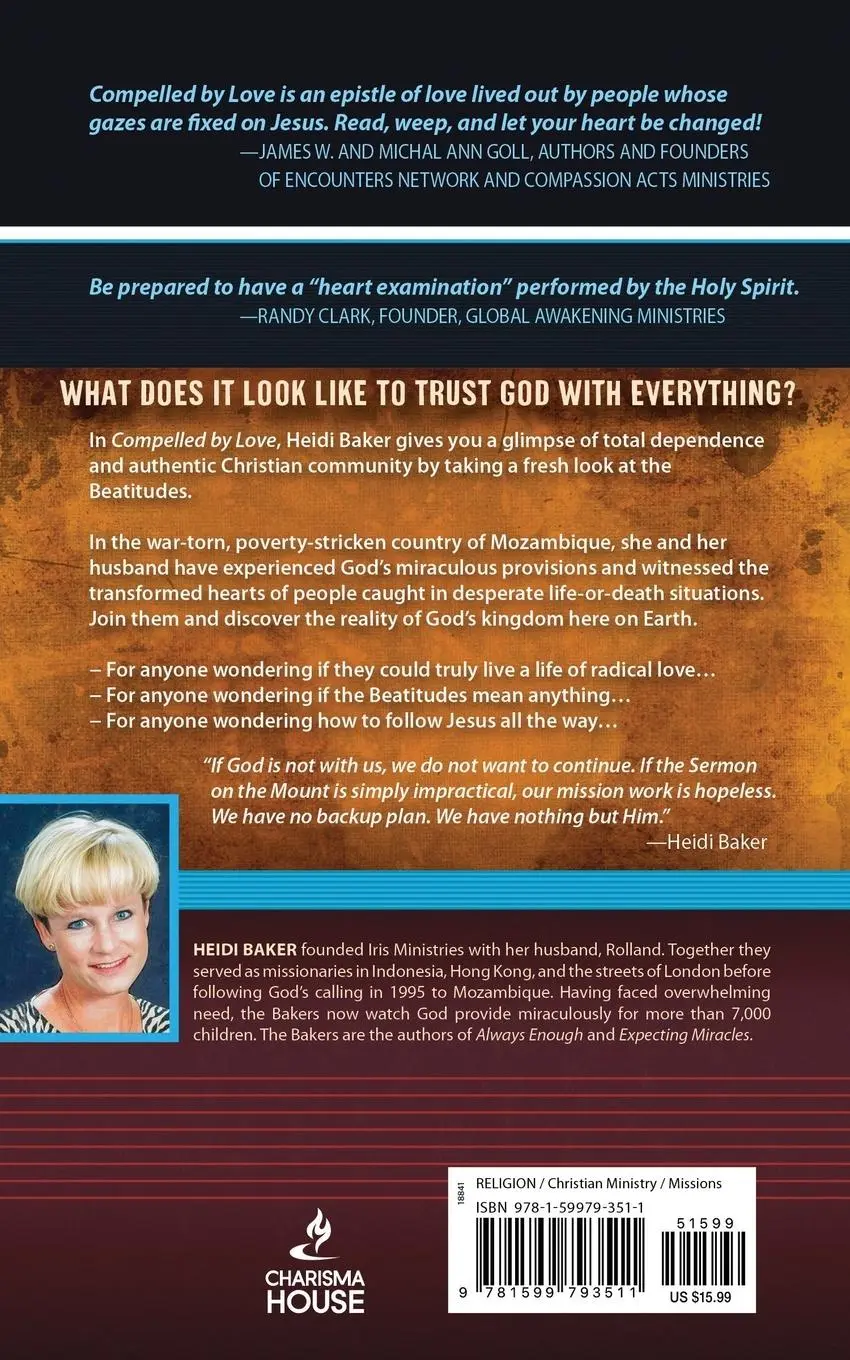 Rückseite: 9781599793511 | Compelled by Love | Heidi Baker | Taschenbuch | Buch | Englisch | 2008