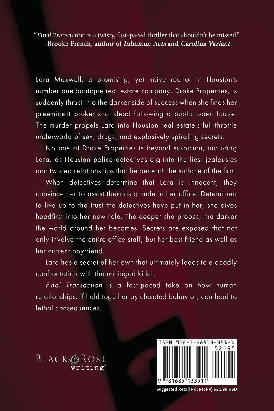 Rückseite: 9781685133511 | Final Transaction | Murder, Money &amp; Real Estate | Diane Dickinson