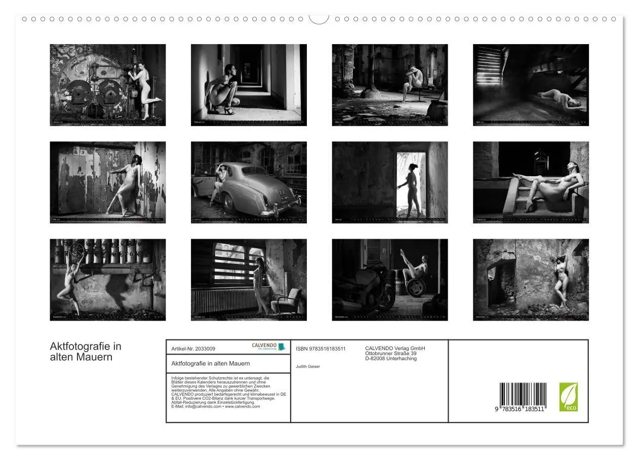 Bild: 9783516183511 | Aktfotografie in alten Mauern (hochwertiger Premium Wandkalender...