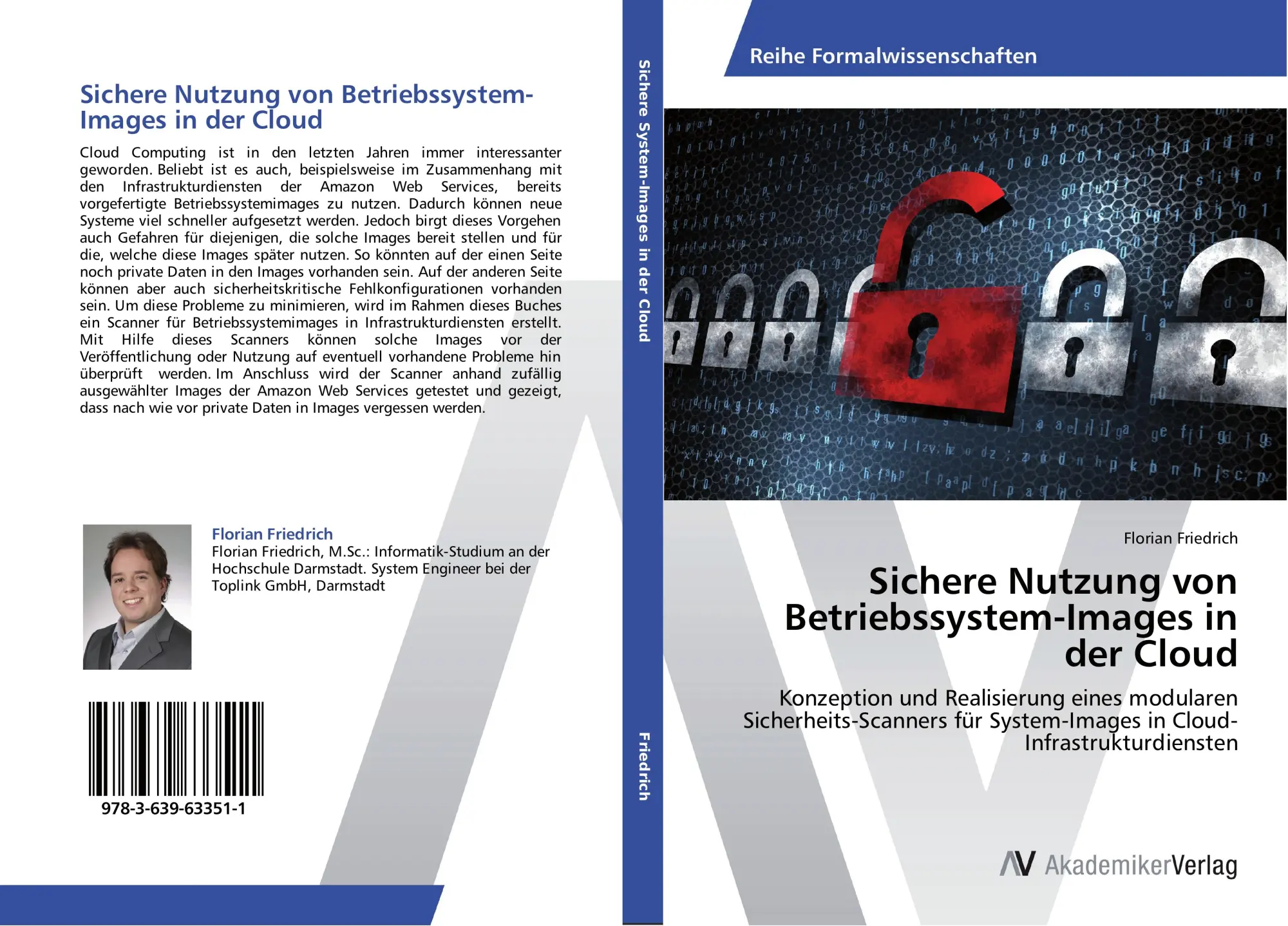 Cover: 9783639633511 | Sichere Nutzung von Betriebssystem-Images in der Cloud | Friedrich