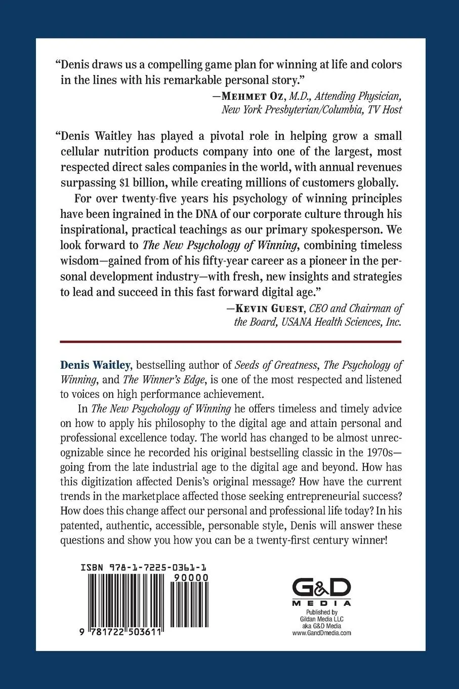 Rückseite: 9781722503611 | The New Psychology of Winning | Top Qualities of a 21st Century Winner
