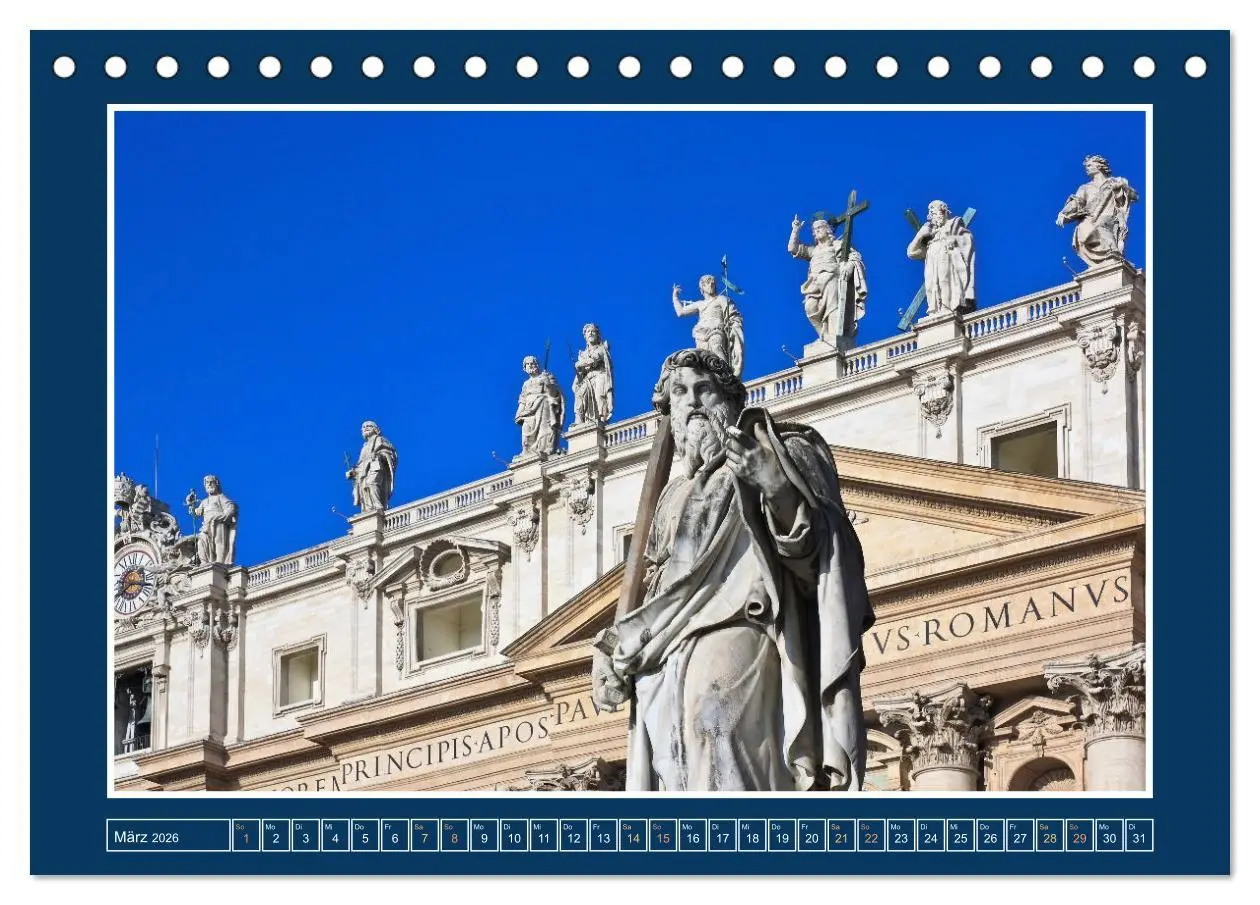 Bild: 9783457913611 | Rom - Monumente für die Ewigkeit (Tischkalender 2026 DIN A5 quer),...