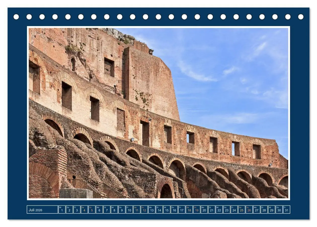 Bild: 9783457913611 | Rom - Monumente für die Ewigkeit (Tischkalender 2026 DIN A5 quer),...