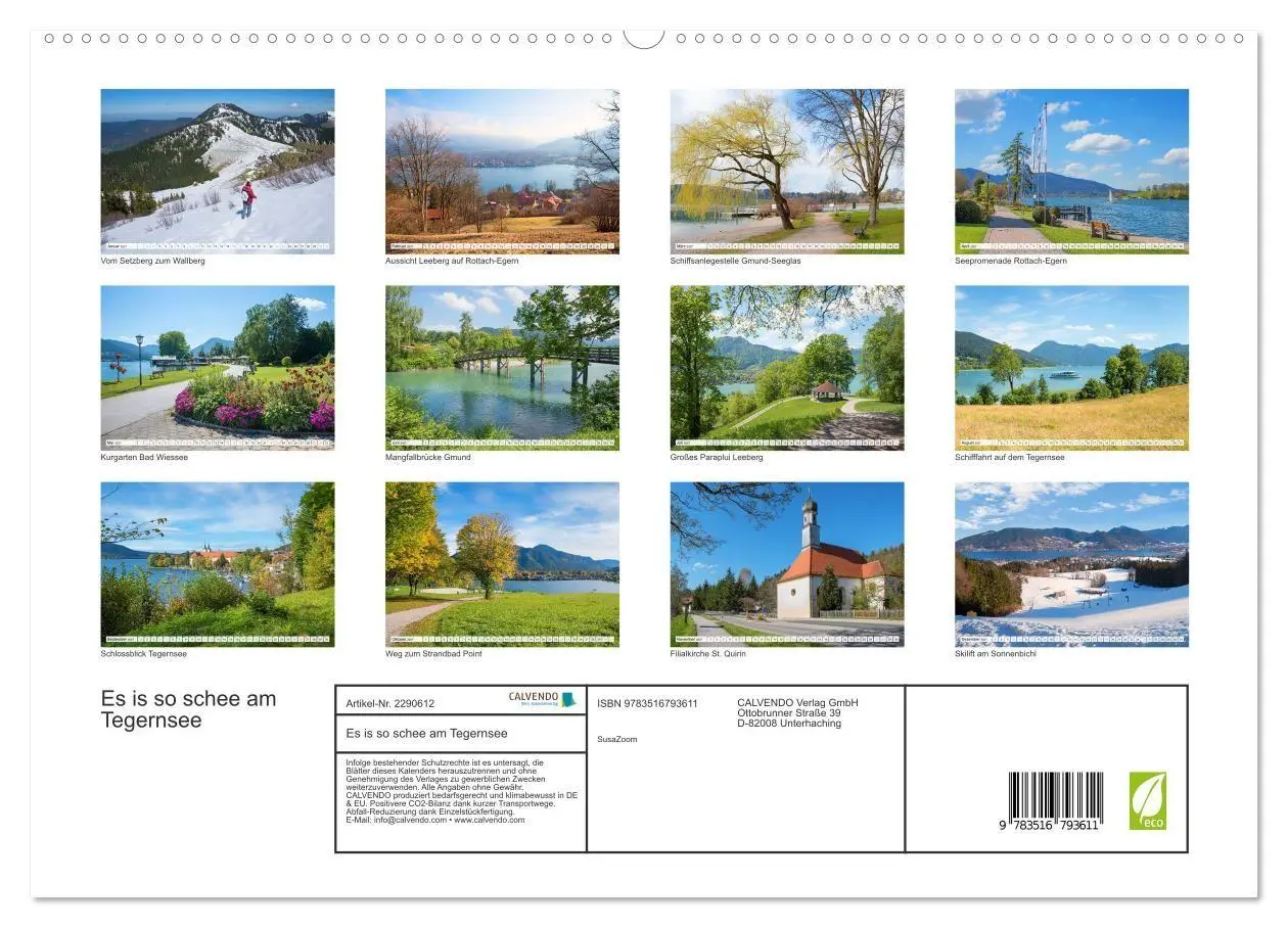Bild: 9783516793611 | Es is so schee am Tegernsee (hochwertiger Premium Wandkalender 2027...