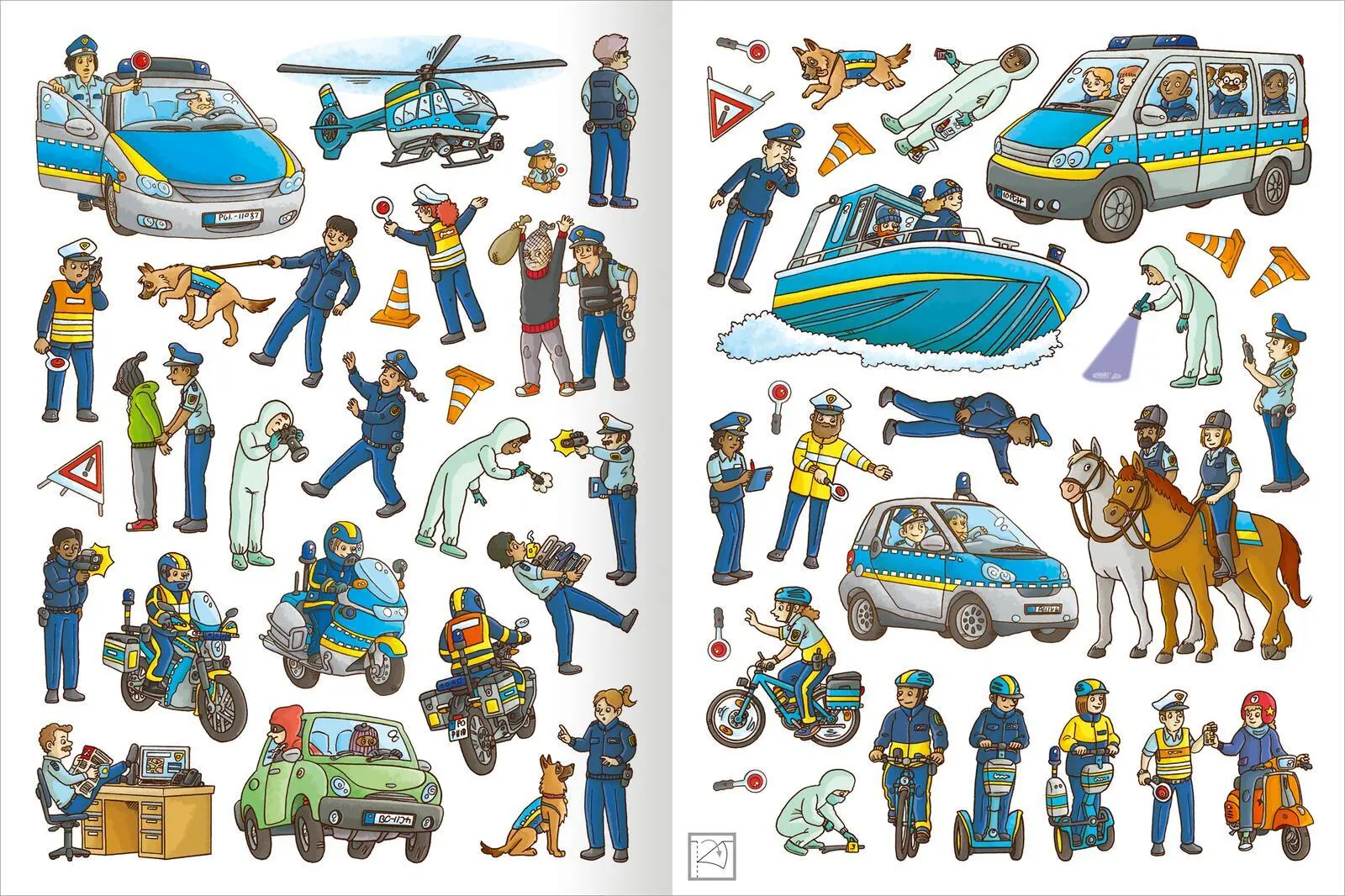Bild: 9783845853611 | Mein Polizei- und Feuerwehr-Stickerheft | Über 250 Sticker | Coenen