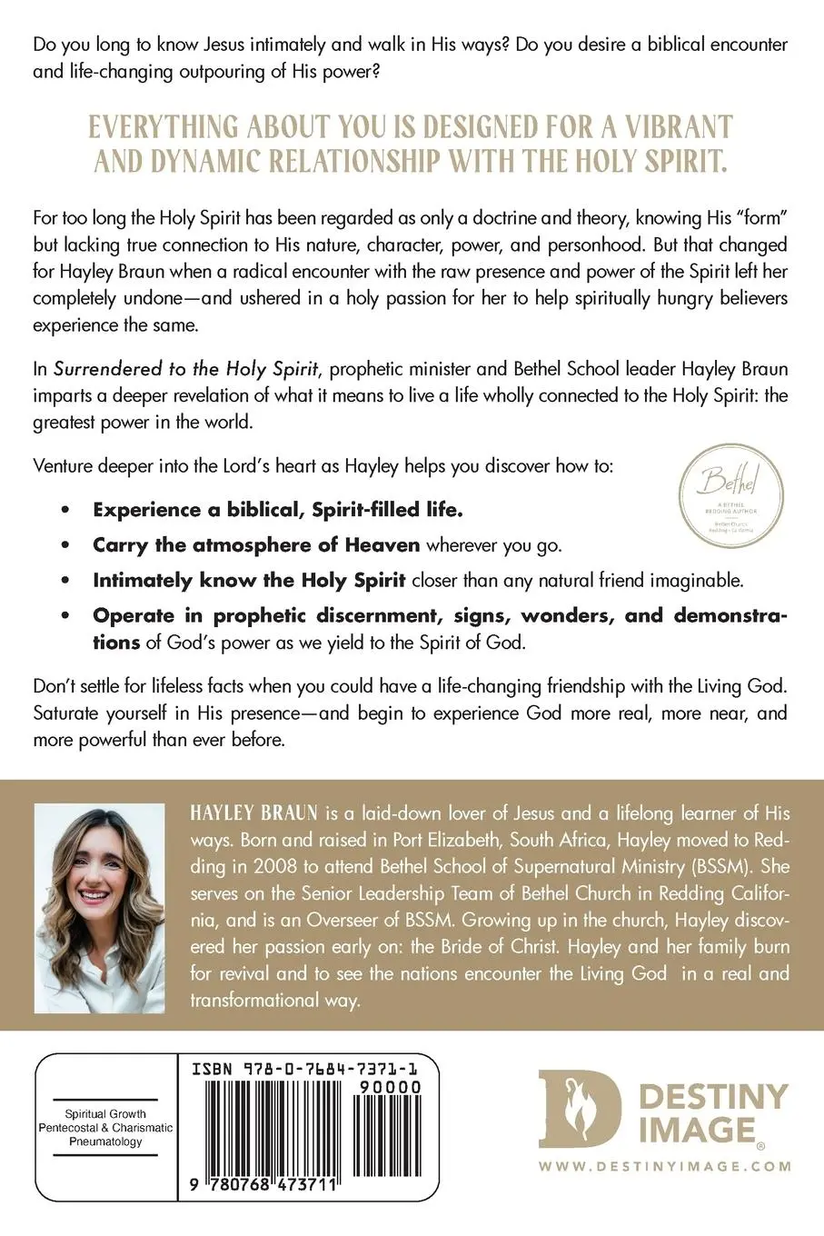 Rückseite: 9780768473711 | Surrendered to the Holy Spirit | Hayley Braun | Taschenbuch | Englisch