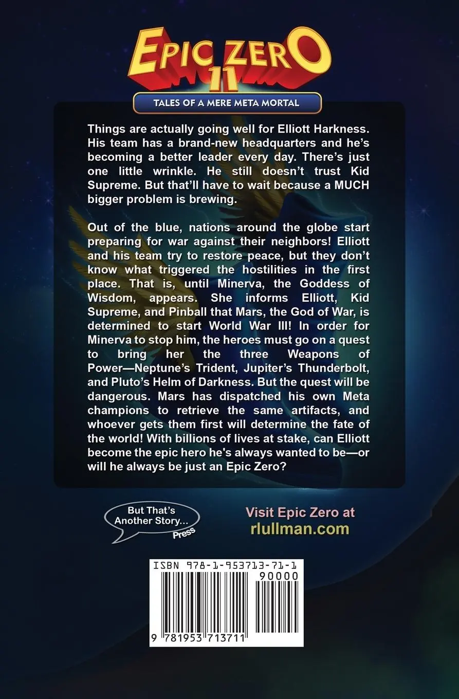 Rückseite: 9781953713711 | Epic Zero 11 | Tales of a Mere Meta Mortal | R. L. Ullman | Buch