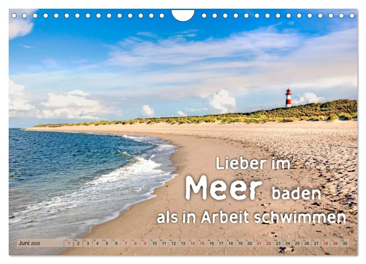 Bild: 9783435053711 | Sehnsucht zum Meer (Wandkalender 2025 DIN A4 quer), CALVENDO...
