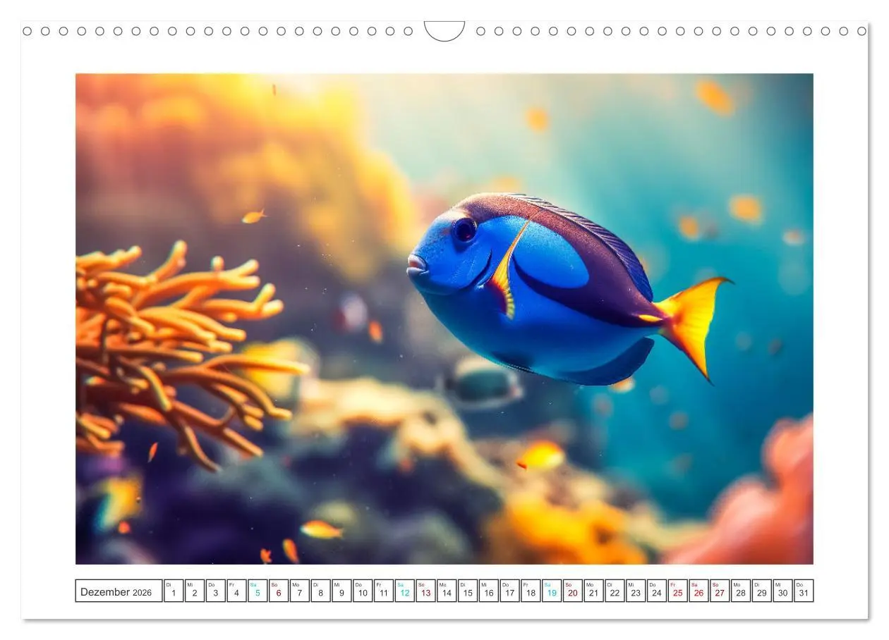 Bild: 9783457453711 | Exotische Fische (Wandkalender 2026 DIN A3 quer), CALVENDO...