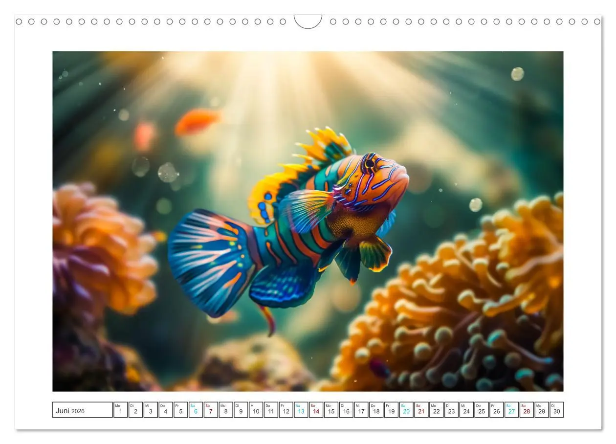 Bild: 9783457453711 | Exotische Fische (Wandkalender 2026 DIN A3 quer), CALVENDO...