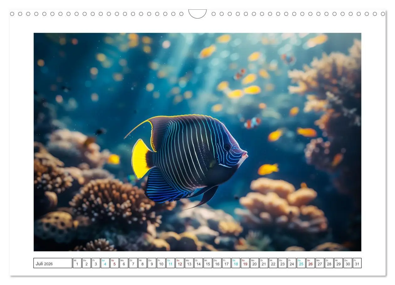 Bild: 9783457453711 | Exotische Fische (Wandkalender 2026 DIN A3 quer), CALVENDO...