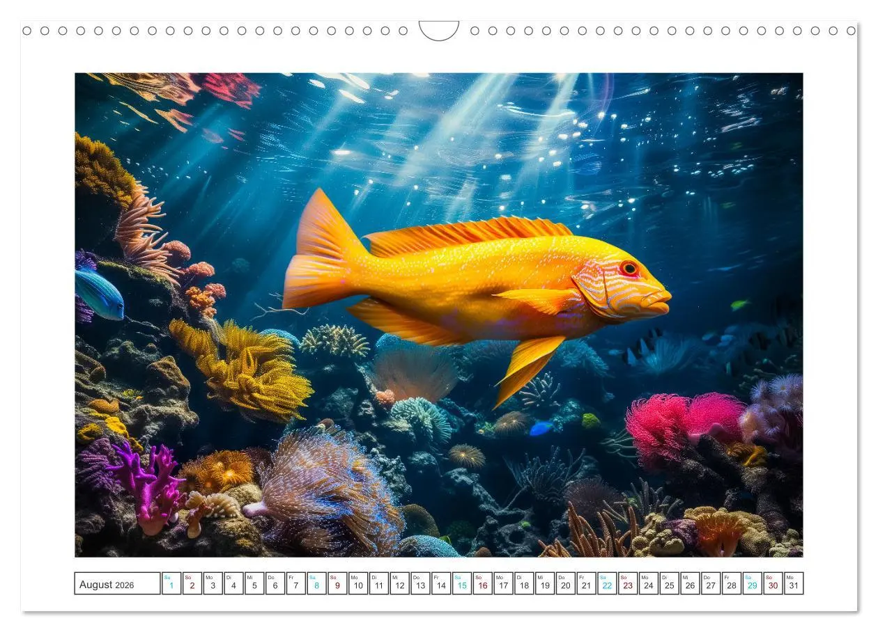 Bild: 9783457453711 | Exotische Fische (Wandkalender 2026 DIN A3 quer), CALVENDO...