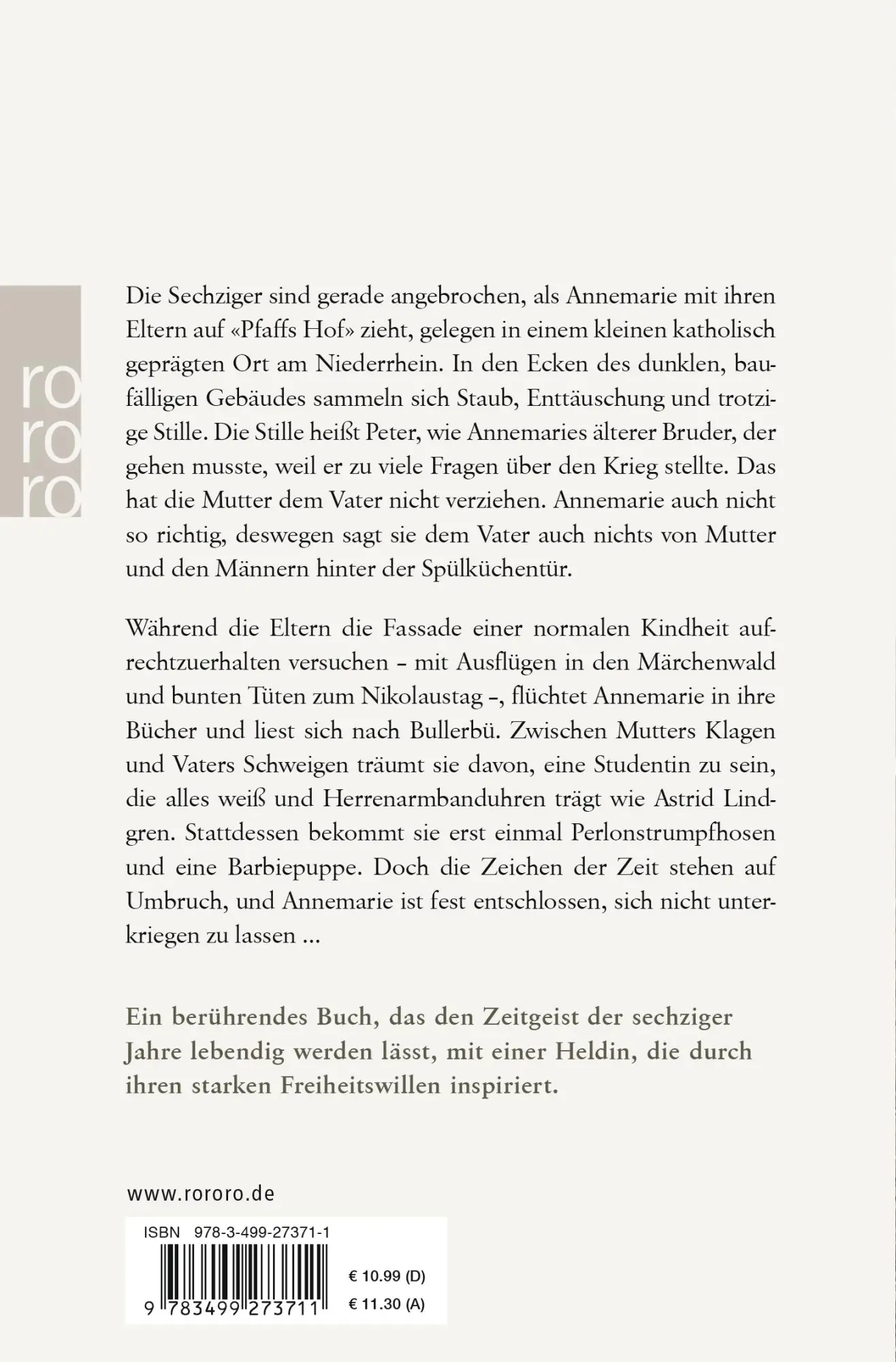 Rückseite: 9783499273711 | Pfaffs Hof | Hiltrud Leenders | Taschenbuch | 256 S. | Deutsch | 2018