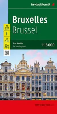 Cover: 9783707923711 | Bruxelles / Brüssel, Stadtplan 1:18.000, freytag &amp; berndt | Berndt